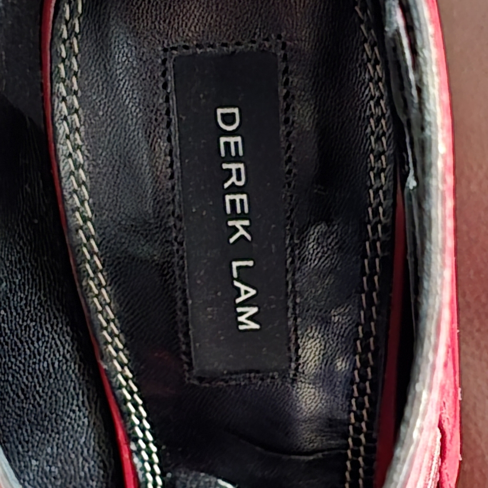 Derek Lam Meryl Pointed Toe Wedge Pump in Burgundy size 8 - Picture 7 of 11